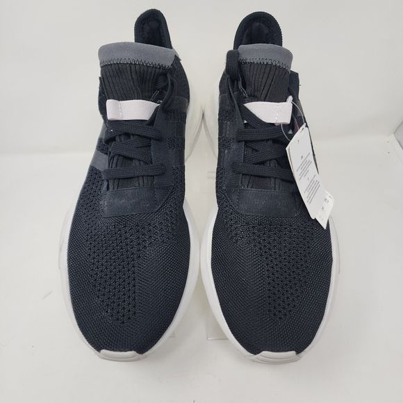 Adidas Running Shoes Mens 11 Black POD S3.1 Logo Gym Active Sneakers Knit Upper - Picture 5 of 8